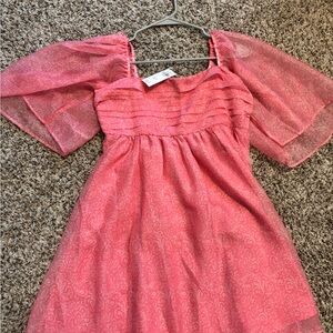 Abercrombie & Fitch Pink Midi Dress